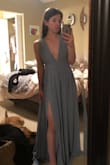 I am so happy with how this dress looks. I was worried it wouldn't look good because I have a little bit of an athletic build and a small bust, but it fits perfectly besides needing to be hemmed! It also seems like high quality material, and the color is gorgeous. - Emily G.