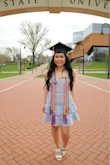 Perfect dress for graduation! I'm only 4' 10'' but the length was appropriate for the occasion. - Sacha C.