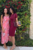 Not only is the color of this dress beautiful, but it also fits amazing. It is true to size and will fit you perfectly if you purchase your correct size in dresses. Although the dress does not have a slit, it is still very comfortable to walk in. I definitely recommend! - Sadia I.