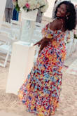I was very nervous about ordering this dress a week before my friends Jamaican beach wedding. But when it arrived I immediately tried it on and WOW! It fit perfectly. I'm a voluptuous woman so I typically have to try things on before I purchase them. I was very pleased with how this dress fit and was def a show stopper at the wedding. During the ceremony the wind would blow and every ruffle would flutter beautifully. I posted pictures on social media and everyone wanted to know where I got this beautiful dress! Thanks Lulus, I will definitely be ordering again soon! - Stephanie R.