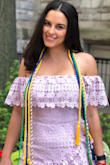 I ordered this dress in a Medium without even taking my measurements. The dress is beautiful and I received plenty of compliments. I cannot wait to re-wear it. - Abbygail G.