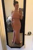 I was worried about the color washing me out because I am very fair skinned. The color is gorgeous, the fit is beautiful, the dress is flattering, and I am so excited to be able to wear it. I'll probably need a hem but that was to be expected. - CHANEL P.