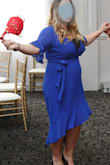 I recently had a baby and was looking for a cocktail dress that would be flattering on my new, more fluffy body. I love this dress,  it's super flattering and appropriate for many occasions.  The only bad thing is the bust is very low cut. For women like me with a large bust, the dress must be worn with  a camisole underneath. - SHANTELLE W.