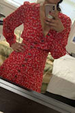 Super soft, fits perfectly, and a beautiful color. Such a cute summer dress! It's a bit low but i also have bigger boobs so it's more obvious- I might try to pin it at the chest area. Highly recommend!! - Sweta A.