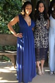 I wore this dress as a guest to a black tie optional wedding, and received so many complements! The dress was pretty long, but I wore 4 inch heels so it really wasn't a problem. I did have to have the straps taken, because the bust was a little loose. But it was an easy fix. I'll definitely have to find something to wear this to again! - Adrienne W.