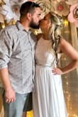 I was hesitant about it being a two piece but I ended up loving it. The flowy skirt was comfortable and the top is very flattering! - Gina M.