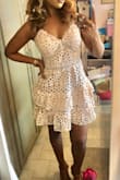 Definitely get this if youâ're picking a color! It's a gorgeous dress, unfortunately the size S was too big for me. Got some alterations done, but still didn't fit right in my opinion. Busy shape was a little weird and a little more fabric than expected in the midsection so not too flattering from the sides. So many compliments on this one though so I would recommend to get it if you manage to secure your size! - Priscilla R.