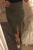 Great neutral color with a sexy fit. Pairs well with a bodysuit and easily with casual or dressy tops. - Angeli Y.