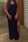 I love it can be dressed up or down. I wore it for a birthday party. However, it is very form fitting and is not forgiving around the belly area at all. - Elizabeth L.