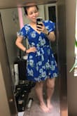 I love this dress. It fits nicely and is super cute. It'll be good for warm days. The only issue is there is a snap holding the front closed near the bust that opens really easily. I'll probably sew it closed. - Kela B.