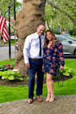 Super cute...it comes down low in the front which is fine for more casual event..otherwise simple fix with a pin. Can be dressed up or down. - Jamie M.