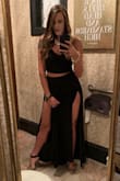 I had this outfit on my wishlist for months. Once I finally pulled the trigger I was not disappointed! My husband's jaw dropped to the floor when I came down the stairs. This outfit it classy, sexy, radiant and accentuates all the right places beautifully. The material is so comfortable and breathable as well. - Bianca K.