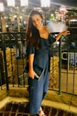 I have a lot of trouble finding pant like rompers that are a good length and this is perfect! Of course if you're taller, it's shorter but it's a few inches above my ankles so it looks great. Wonderful quality and very flattering. Highly suggest - Sarah P.