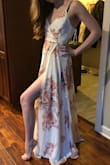 I ordered this dress for my engagement pictures and bridal shower, and it is perfect! Fit is great - it's a little long on me, but I think it will be perfect with 2 or 3 inch heels. I'm definitely going to invest in a good strapless/backless bra before the pictures, though! - Jennifer E.