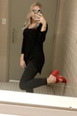 These are the most comfortable heels that dress up any look! I wear them at the office or going out, and they are exactly as pictured. - Alexis D.