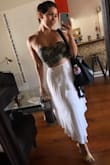 This is my go to skirt when I want to walk around my city (Miami) in this blistering heat. It looks amazing!! The fabric is flowy and soft, it doesn't require ironing if you take it out of the dryer while it is warm (make sure to dry on very low heat). This is the perfect beach day/brunch date/Hot day skirt. - Lorena R.