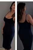 Liked it and kept it, but I just am not crazy about the fabric. It's that kind of very stretchy polyester that balls up after a few wearings. Kinda makes noise when you put it on. Not the softest either. But it LOOKS good. - Elizabeth E.