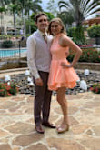 Color was not true to the picture but still a lot of fun. The color seemed more like a light pastel orange than peach. The fit was tight but not uncomfortable. I loved the dress and felt amazing in it! - Samantha C.