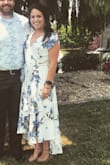 I was on the fence on getting a large or a medium and I'm so glad I got the medium. It fits perfect! Beautiful dress. Great quality! - Mackenzie M.