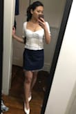 Really cute design, I like that the two strips of lace in the front accentuates your waist. Sadly it was just a tad too loose for me in the rib cage and chest area. It's probably really flattering for a larger chest lady. - Karen Z.