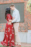 I was nervous about wearing a maxi dress because I'm pretty short but with 3 inch heels it was perfect! I loved how the dress felt and everyone said they loved how it looked in our engagement pictures! - Julie M.