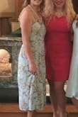 I love this dress, super classy. It's very long so be sure you're going to wear this with heels otherwise might look a little funny with flats. - Mackenzie C.