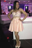 At first, it felt a little tight around the waist, but throughout the night, the material loosened up a bit and fit perfectly. Love this skirt. - Crystal R.