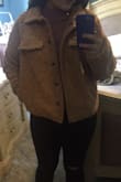 I wear M but usually go L on jackets, but on this one I should have gone with M because it's a little big and long from the arms but fits good on the body. It's fine though. It's not a big deal. It looks really cute! Can't wait to wear for winter. - Ana L.