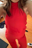 I ordered this to wear as a wedding guest this fall, and it fits like a glove. I also plan on wearing this for special occasion dinners or a girls night out. The small fit me perfectly and didn't show any imperfections. It is pretty long in the length, but with heels it's perfect. I won't need any alterations. If you don't want to wear heels you may need to take an inch or two off the length. - Marissa A.