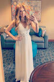 This dress was PERFECT for my wedding shower and I couldn't imagine wearing anything else! Very pleased with how the dress fit. It was a bit long but nothing some heels can't fix! - Kaitlyn S.
