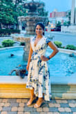 I've received so many compliments on this dress! Super flowy when you walk - the perfect date night or wedding dress. 
I did have to tailor the upper bodice a bit but that's because I'm short and high-waisted. - Gargi A.