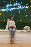 The waist is a bit short and neck large but works perfectly for high waisted workout pants and as an off the shoulder top. - Jessica R.
