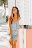 I love this skirt. The skirt is a bit large at the waist, but it's still worth the buy. Especially with the matching top! It makes the cutest set! - Taylor L.