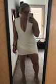 Beautiful dress! A little snug around the curves and a little short on me personally but stretchy fabric. Very comfortable. LOVE the deep neckline as well. Returning it only because I decided on another dress that was part of a larger order. - Shannon H.