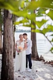 Wore this beautiful dress for my beachfront wedding and it was perfect. No need to wear a bra and it flowed perfectly. I wore sandals so it was a little bit long. - Lexi J.