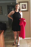 I ordered this dress for my daughters 8th grade graduation on a recommendation from a friend. We ordered her a large but it was a tad tight so I exchanged it for a XL. The ease of the exchange was the best.  We received the new size a day earlier then expected. It was a  PERFECT fit. She loved it. My one and only issue is the zipper. It doesn't zip very well. Once I got the zipper to the seam of the waist it seemed to get stuck and I had to pull on it really hard to get it past that part and zipped up the rest of the way. Other then that. She loved it. - Lee S.
