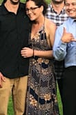 It was gorgeous, so many compliments. I read that it runs large and I bought a XS when I am a size 6. 143lbs 5'6 height, small chest 34A. The dress was light enough to wear out in the sun and complimented my skin by making me look more sun kissed with its colors. Also flattering to the stomach area of you are not super-ab flat. Would definitely recommend this dress. I am always skeptical of patterns for wedding dresses but this one was classy and subtle enough but still had a very comfortable and beautiful flare to it. - Shelby G.