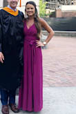 Had to be hemmed but other that it was perfect! Wore with 3 inch heels! Got many compliments on it. - Brooke K.