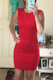 I saw Lauren wear this on The Bachelor, which is why I ordered it. I got a size small and it was tight. However, it was good tight. It was the perfect length and didn't ride up at all - I never once had to pull it down. I would note, I am pretty flat, so this was a little big in the boobs, but I would still order it again. - Julia M.