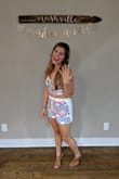 I ordered this set for my bachelorette party and it was PERFECT! Vibrant colors, adjustable top to support all cup sizes and quality material that makes you feel supported and confident. I received so many compliments and felt amazing wearing this! Such a fun outfit that I can't wait to wear again on my honeymoon! - Jenna D.