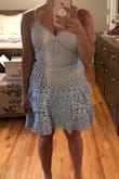 I originally ordered the Medium and had to return it and get the Small. I'm typically between sizes, but this was definitely too big in the chest area with the Medium size (even with adjustable straps). - Laura D.