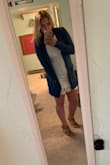I got this for engagement pictures, and I LOVE it! It was a LITTLE tight around my hips and chest but both are larger on me. It doesn't stretch much but is comfy and you can wear a bralette with it which is awesome! Paired with a sweater, it's perfect for any occasion! - Rachel N.