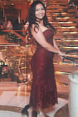 I wore this dress on a cruise. All eyes on me.
Fits great. The color is beautiful, the fabric is good, the lace, everything!!!
Only that the top part was kind of weird but other than that it's a beautiful and comfortable dress. - Madeline T.