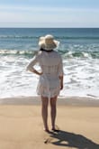 This is a gorgeous, unique swimsuit cover-up that I have received so many compliments for. I wore it to Rhode Island and it was perfect!! I have no complaints! - Kelsey F.