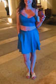 Lots of mixed reviews about the fit of the skirt. I found the small fit me perfectly and if anything the skirt was just a tad big around my waist. Pockets were great and I absolutely love it and can't wait to wear it again. - Marilyn F.