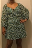 I love this dress! it's so lightweight and flowy, perfect for dressing up in hot weather. it fits true to size and you can adjust the top by re-tying the knot in the middle! - Gabrielle S.
