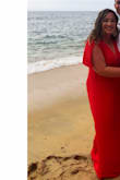 This dress was perfect for the destination beach wedding I was at. Fit just how I expected, not too heavy, and I got tons of compliments on the vivid red color. Would totally buy in another color. - Peyton J.
