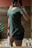 Nice shirt, I did want a baggy shirt, but it was a little bigger than I intended, but still love. I ordered a Medium. - Vanessa T.