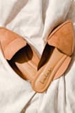 Love love love these shoes. They go with everything, every outfit, makes and outfit that much nicer. The material is so goood for the price, and the color is exactly as expected. I usually wear a size 5, but I ordered up a half size and they fit perfect. New fav shoes! - Lissette V.