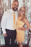 I wore this dress to a wedding. I got so many compliments. I never would even think about wearing yellow but I looked great. Very comfortable and not tight. I usually get a small in Lulus dresses but seeing the other reviews I got a medium. It fit perfect in the hip area and a little lose in the bust but not noticeable. I want this dress in every color!!! - Amanda D.